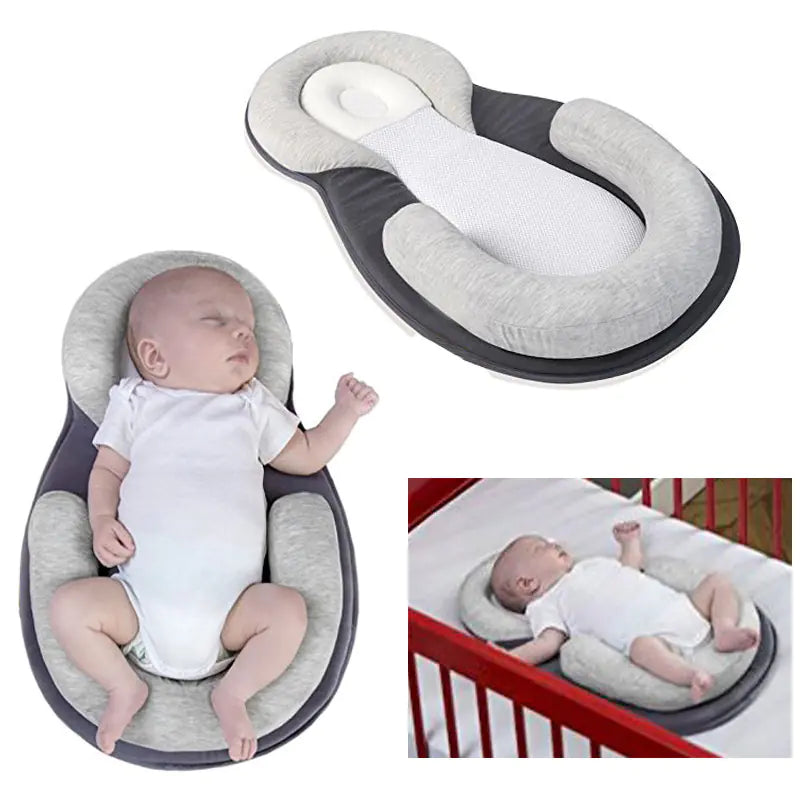FancyPure™ Newborn Anti-Roll Head Shaping Pillow 🌙🧸 | Soft Support for Baby’s Head & Neck